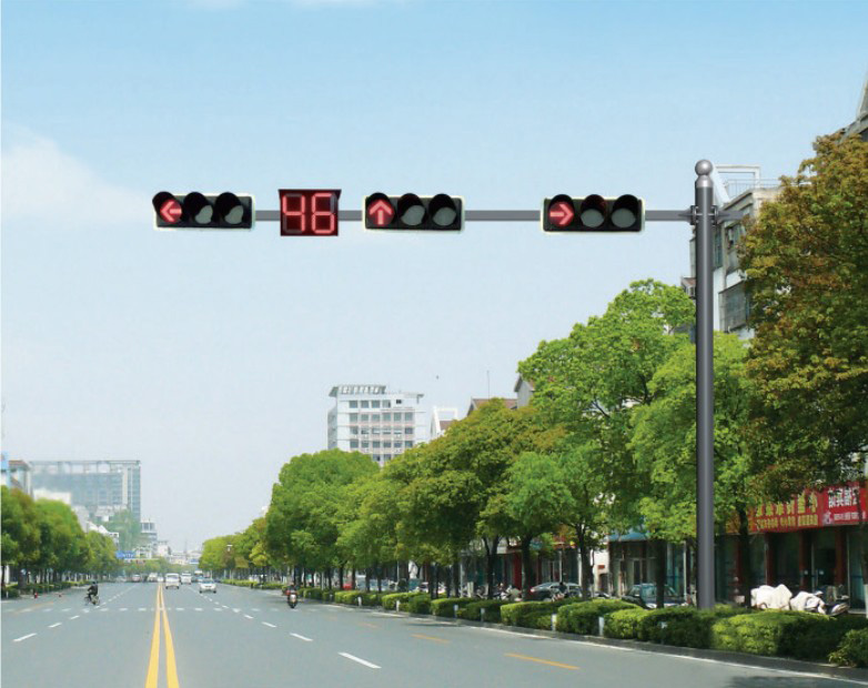 云南大理交通信號燈 安裝實例